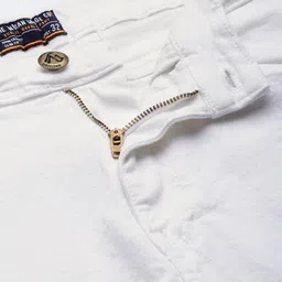 the indian garage co. Solid Men White Casual Shorts image 4