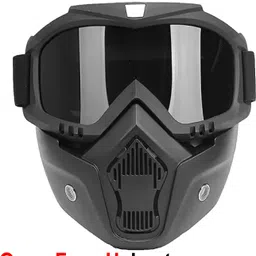 pragati urza FACE MASK NEW FOR BIKE HELMET With Soft Foam Padded Detachable Mouth Filter For cycling Bike Off Road Racing BlowtorchSafety Goggle-picture-20