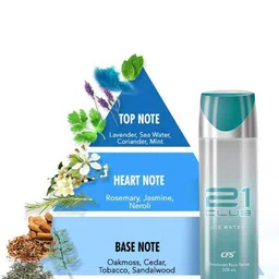 CFS 21 Club & Cargo White Set Of 2 Long Lasting Deodorant Body Spray - 200ml Each image 5