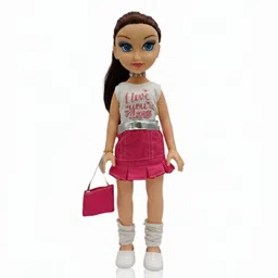 fairies & princess Fashion Doll for Girls – Dress-Up Doll with Pink Skirt, Handbag & White Shoes-picture-29