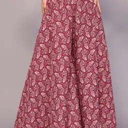 vj fashion Printed Flared Palazzos-picture-29