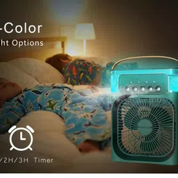 RECTITUDE Portable Ac Mini Cooler Fan for Room Cooling Home Air Conditioners Water Cooler Mini for Room Cooling Mini Air Cooler for Shop, Office USB Fan image 2