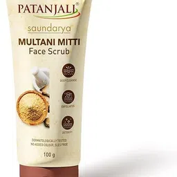 patanjali Saundarya Multani Mitti Scrub 100g, Natural Skin Care Scrub for Glowing Skin-picture-27
