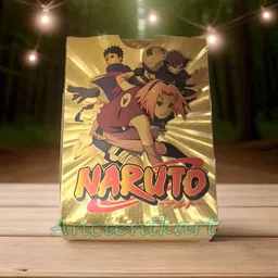 tcg New Edition Naruto Gold Playing cards New waterproof PVC set of 55 image 2