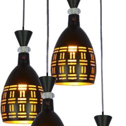 prop it up Pendant Light with Rustic Black Metal Retro Matte Black Adjustable 4-Lights Hanging Lighting Pendant Lamp Fixture for Kitchen Island, Barn, Dining Room, Cafe, Farmhouse DLAF-05 Pendant Lamp Ceiling Lamp-picture-32