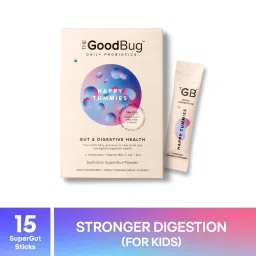 The Good Bug Happy Tummies SuperGut Powder for Healthy Digestion | Immunity Booster Pre & Probiotic Supplement for Kids |15 Days Pack-image-17