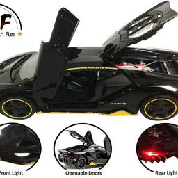 1:32 Scale Die-cast Metal Model Black Lykan Hypersport Sport Pull Back Car Toy-image-85