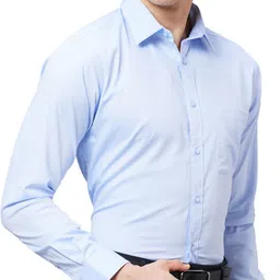 raymond Men Slim Fit Self Design Formal Shirt image 2