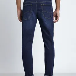lee Men Skinny Mid Rise Dark Blue Jeans image 4