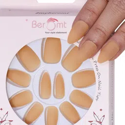 BEROMT 12 Pcs Long-Lasting Premium Matte Salon Finish Press On Nails - Shade 548 image 1