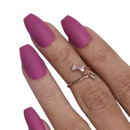 BEROMT 12 Pcs Long-Lasting Premium Matte Salon Finish Press On Nails - Shade 464 image 2