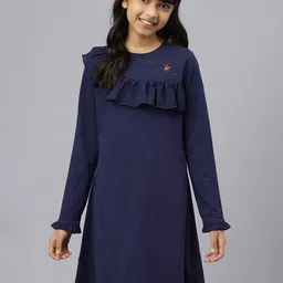 Beverly Hills Polo Club Girls A-Line Ruffled Dress-picture-38