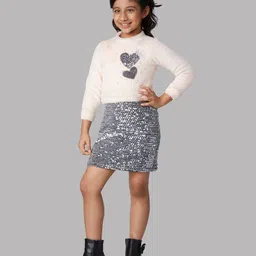 Peppermint Girls Sequins Embellished Sheath Dress-image-27