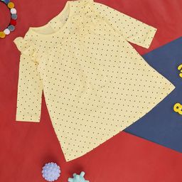 YU by Pantaloons Girls Polka Dots Printed Pure Cotton A-Line Dress-picture-24