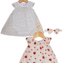 Creative Kids Girls Pack Of 2 Conversational Printed A-Line Dress-picture-43