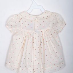 BAESD Girls Polka Dot Printed Cotton Puff Sleeve Empire Dress-picture-36