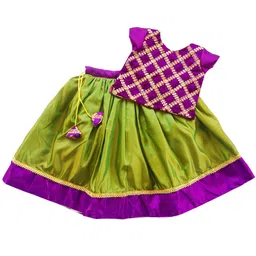 STANWELLS KIDS Girls Sequinned Ready to Wear Lehenga &-picture-28