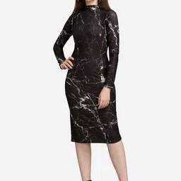 PURVAJA Women Black Solid Bodycon Dress-picture-10