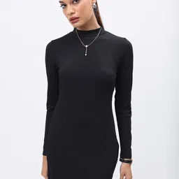 Tokyo Talkies High Neck Sheath Dress-picture-25