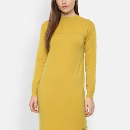 Van Heusen Woman Yellow Sheath Dress-picture-21