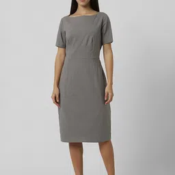Van Heusen Woman Checked Formal Sheath Dress-picture-22