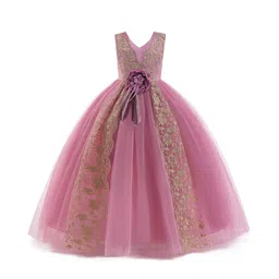 StyleCast Girls Floral Embroidered Gown Maxi Dress image 1