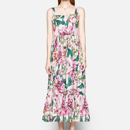 JC Collection Multicoloured Floral Fit and Flare Dress-picture-5