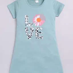 Todd N Teen Girls Typography Printed Pure Cotton T-shirt Nightdress-picture-12