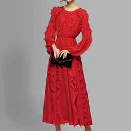 JC Collection Red Maxi Dress-picture-16