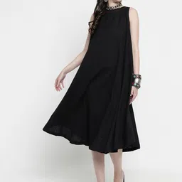 aayusika Sleeveless A-Line Midi Dress image 1