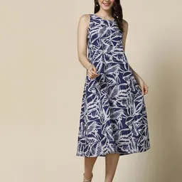 Moda Rapido Women Print A-Line Midi Dress-picture-27