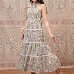 Vishudh Ethnic Motifs Print A-Line Midi Dress-picture-39