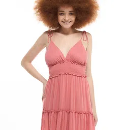 TERRANOVA Smocked A-Line Mini Dress-picture-6