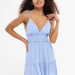 TERRANOVA Smocking Ruffles A-Line Mini Dress-picture-8