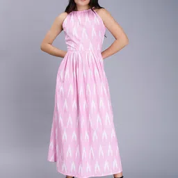 ENTELLUS Ethnic Motifs Print Maxi Dress-picture-11