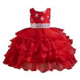 StyleCast Red Embellished Sleeveless Layered Balloon Maxi Dress-picture-26