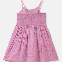 United Colors of Benetton Girls Floral Printed Smocked Dress-picture-21