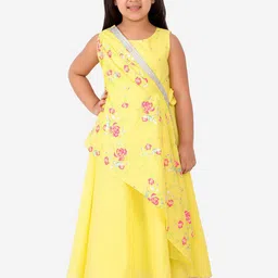 LIL DRAMA Floral Printed Sleeveless Cotton Maxi Dress-image-43