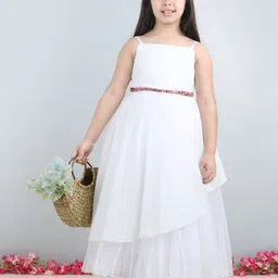 Toy Balloon kids Girls Net Fit & Flare Maxi Dress-picture-19