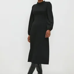 DOROTHY PERKINS Puff Sleeve Empire Midi Dress-image-1