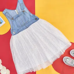 Pantaloons Junior Girls Embellished Cotton A Line Dress-image-20