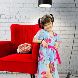 BAESD Girls Floral Printed Fit & Flare Dress-picture-41