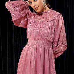Tokyo Talkies Ruffled Fit & Flare Dress-picture-35