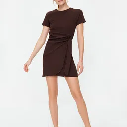 Trendyol Round Neck Sheath Mini Dress-picture-10
