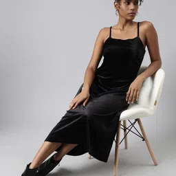 SHOWOFF Shoulder Straps Mermaid Sequin Maxi Midi Opaque Party Dress-image-29