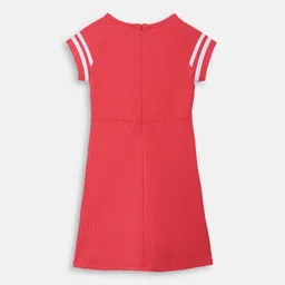 Blue Giraffe Girls Red Reverse Sequins T-shirt Dress image 2