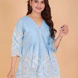 BAESD Flared Sleeve A-Line Dress image 2