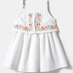 Nauti Nati Shoulder Strap Layered Crepe A-Line Dress image 4