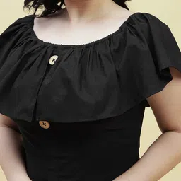 Curvy Lane Plus Size Ruffled A-Line Midi Dress image 2