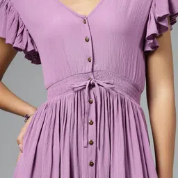 aayu Solid Maxi Dress image 2